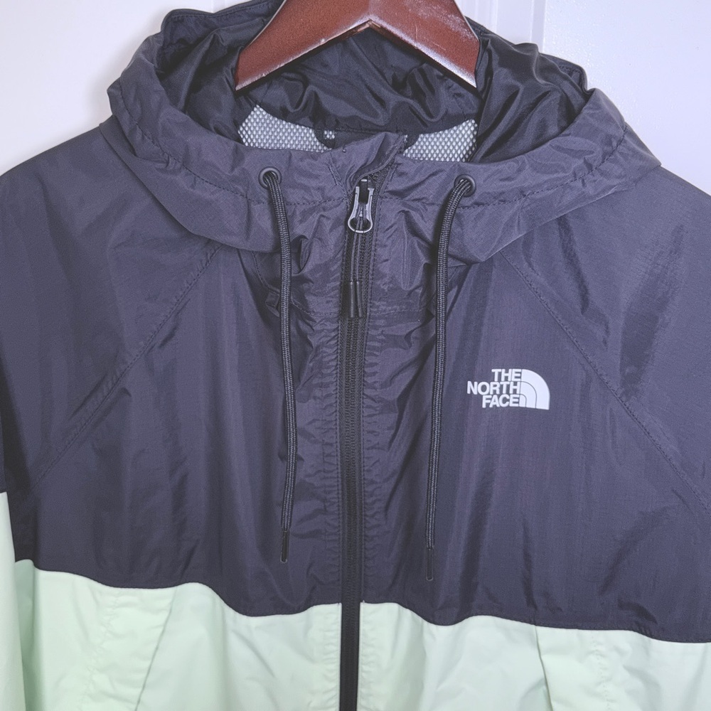 The North Face Women’s Hooded Windbreaker Jacket Black Mint Size M NWOT - Picture 5 of 11